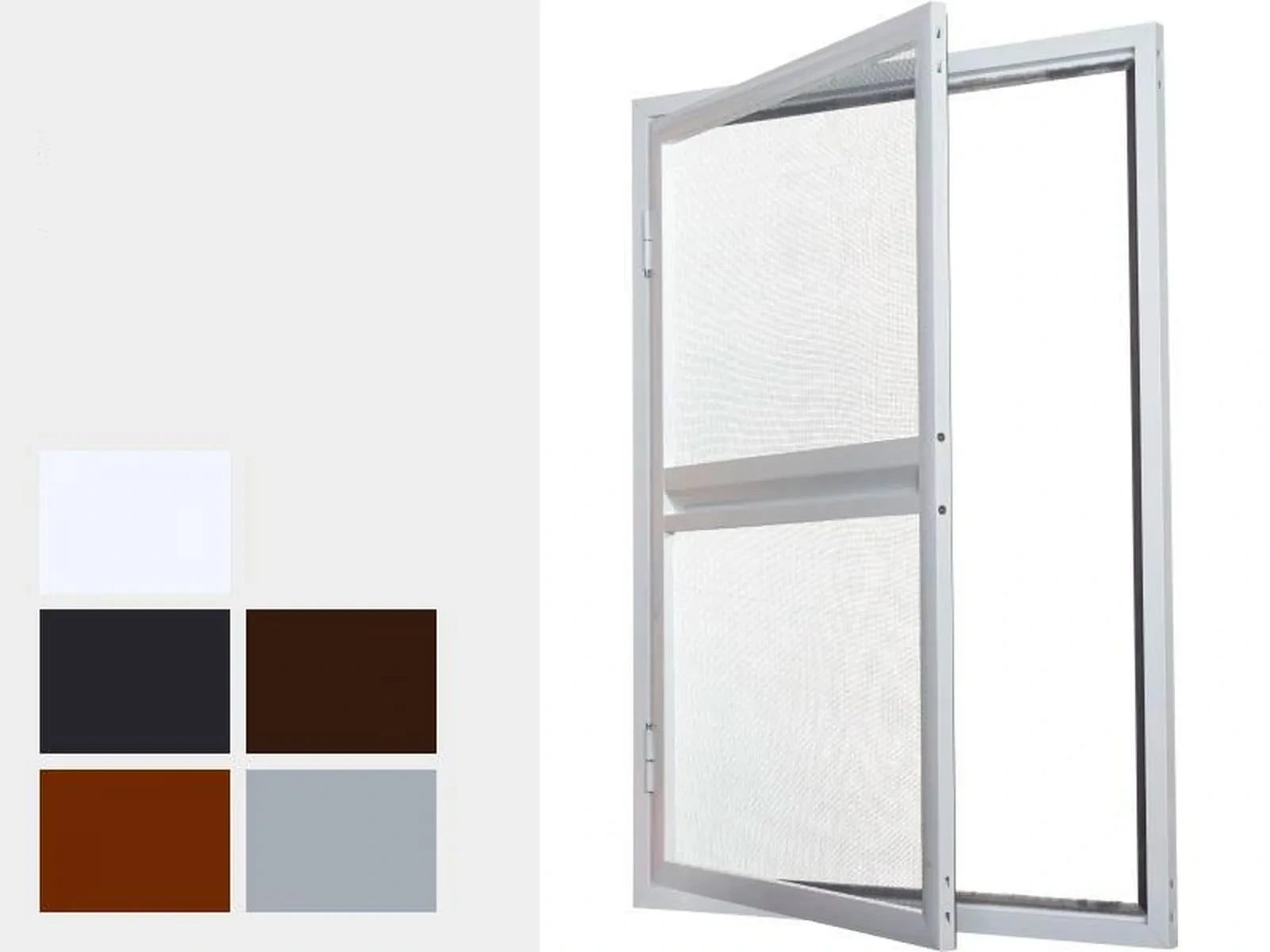 Zsanéros szúnyogháló AJTÓRA SMART keretben - hagyományos színek