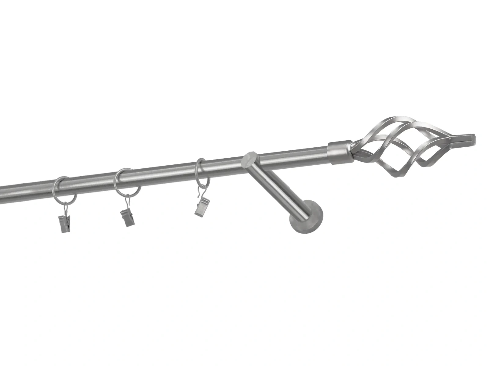 Egysoros 19mm karnis - AZUR GOLYÓ - satin