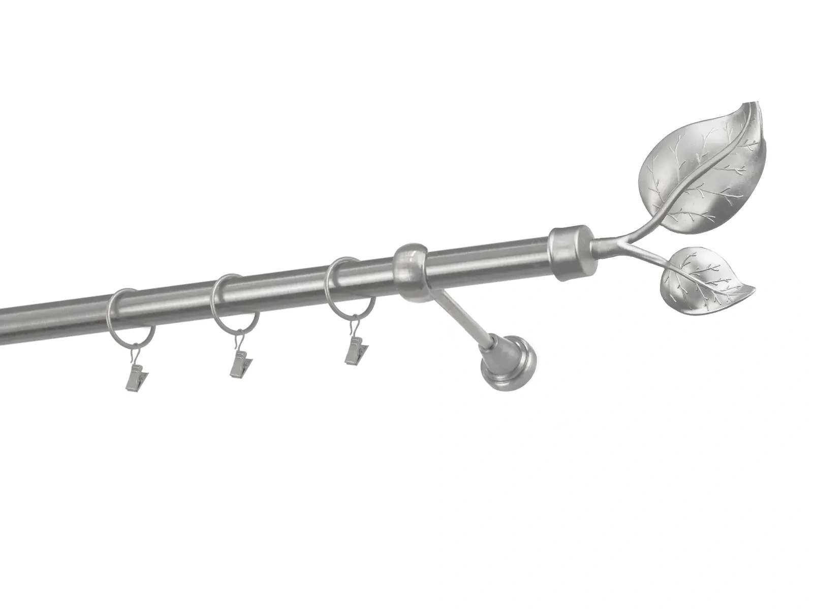 Egysoros 25mm karnis - NAGY LEVÉL - satin