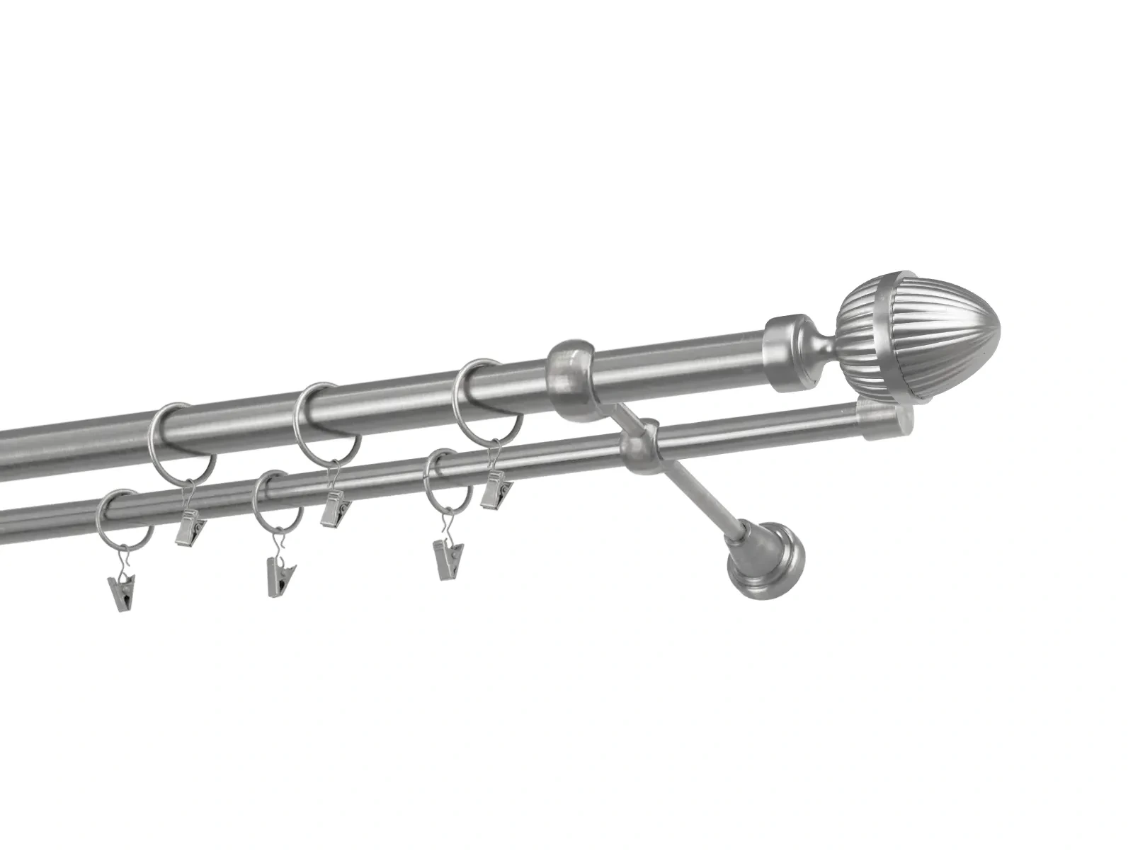 Kétsoros 25x16mm karnis - ODEON - satin