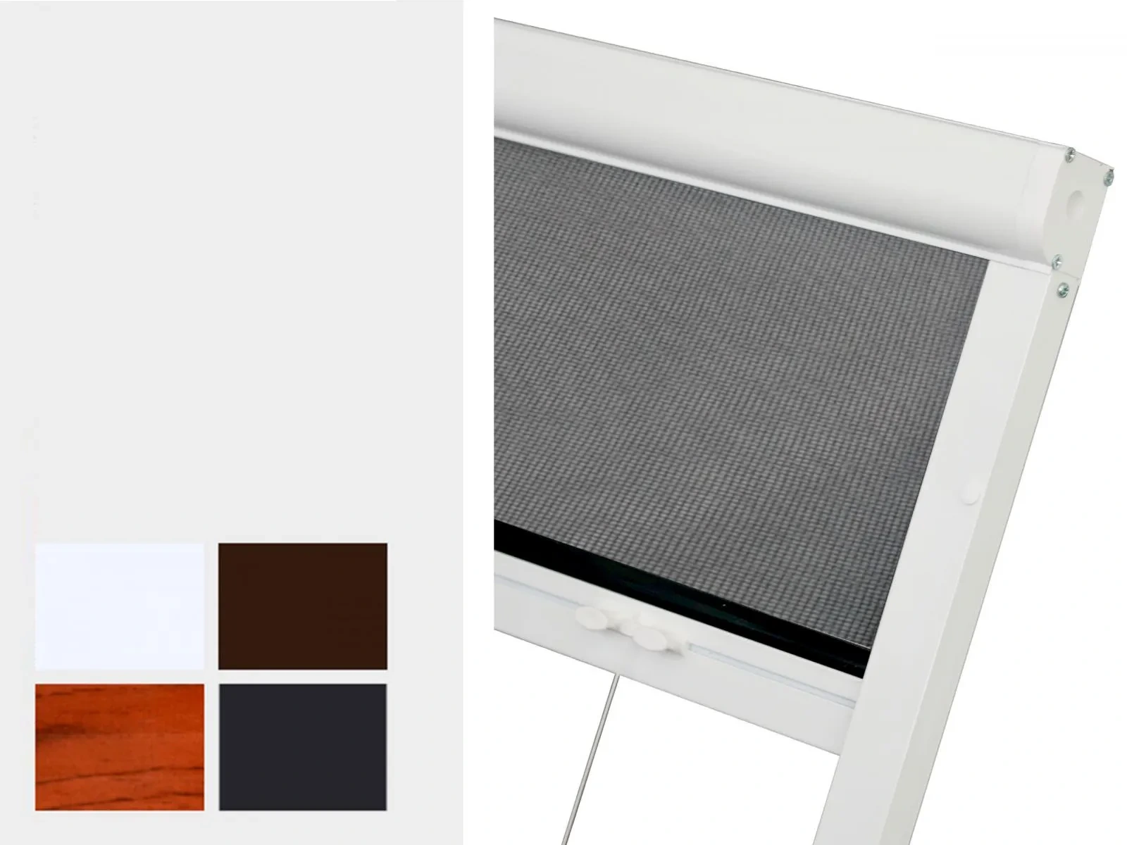 Rolós szúnyogháló ABLAKRA - hagyományos színek