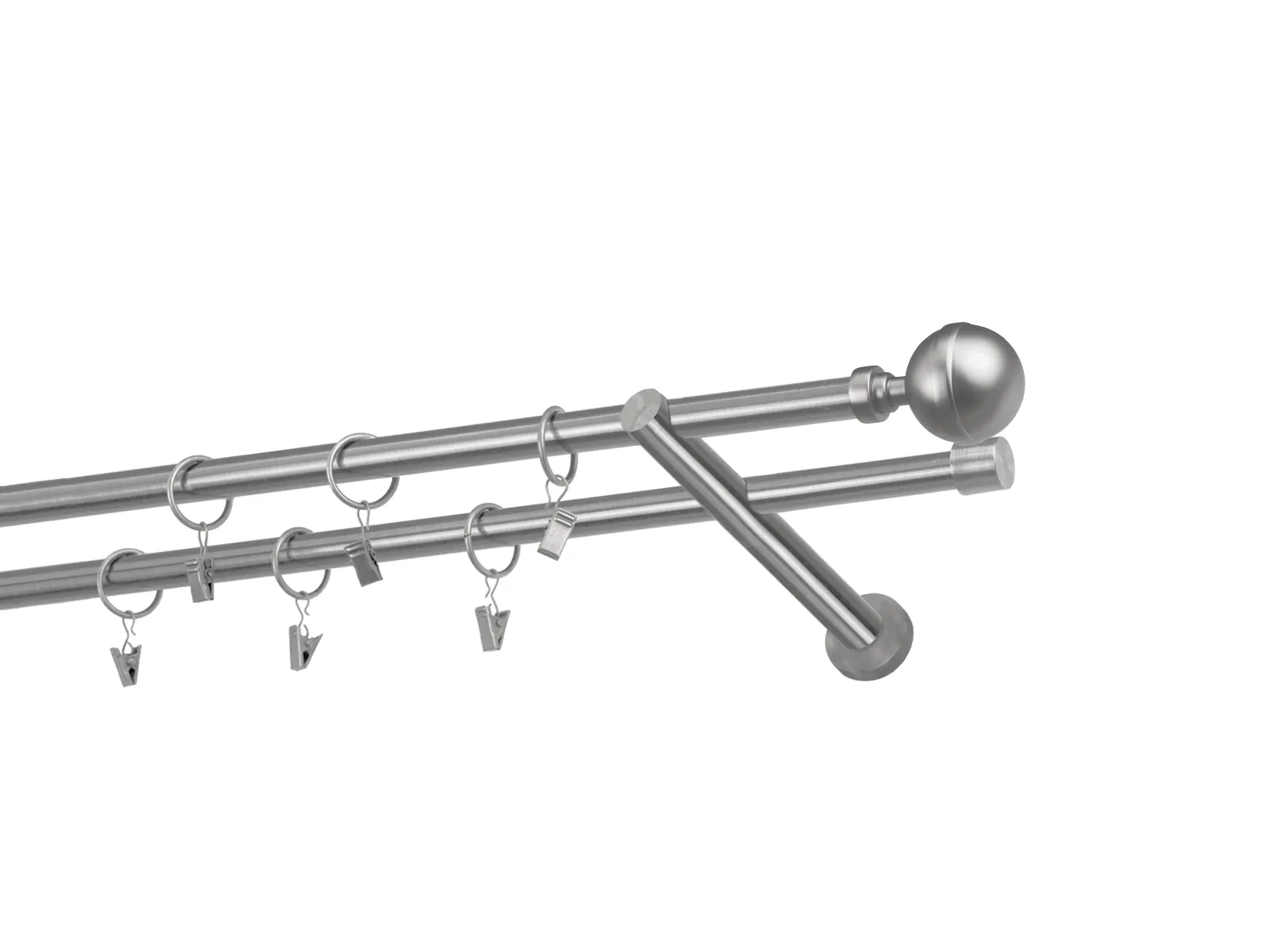 Kétsoros 16x16mm karnis - KALISTO - satin