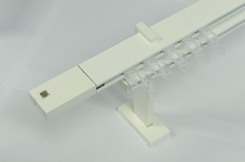 Kétsínes SQUARE LINE fehér karnis - KRYSTAL fehér karnisvég