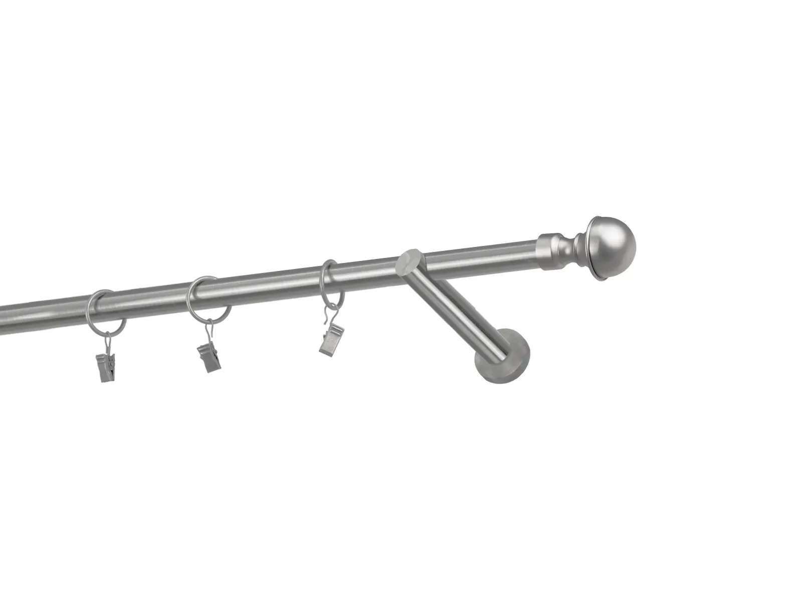 Egysoros 19mm karnis - BOSTON - satin