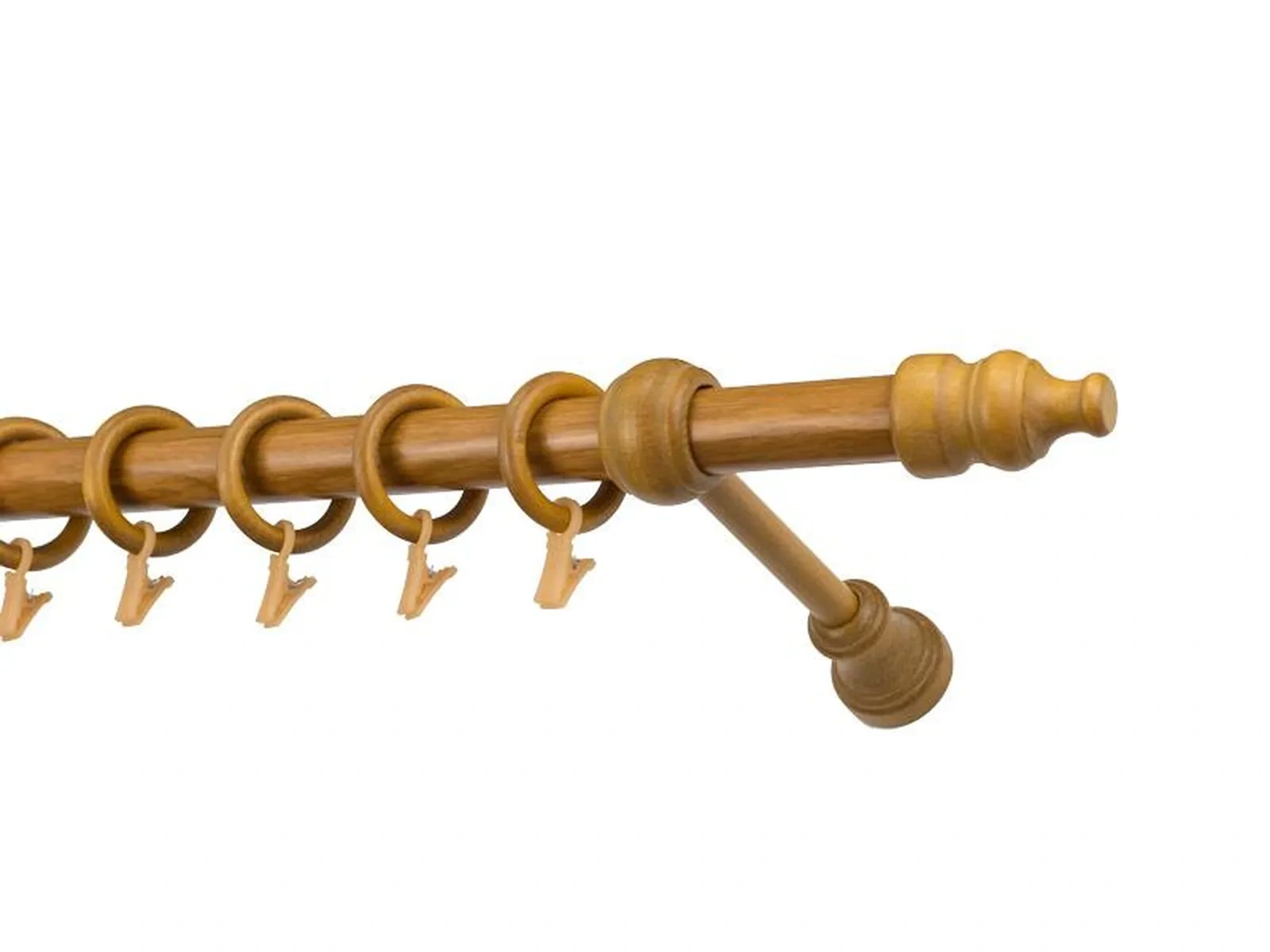 Egysoros 28mm-es fa karnis - ARANY TÖLGY