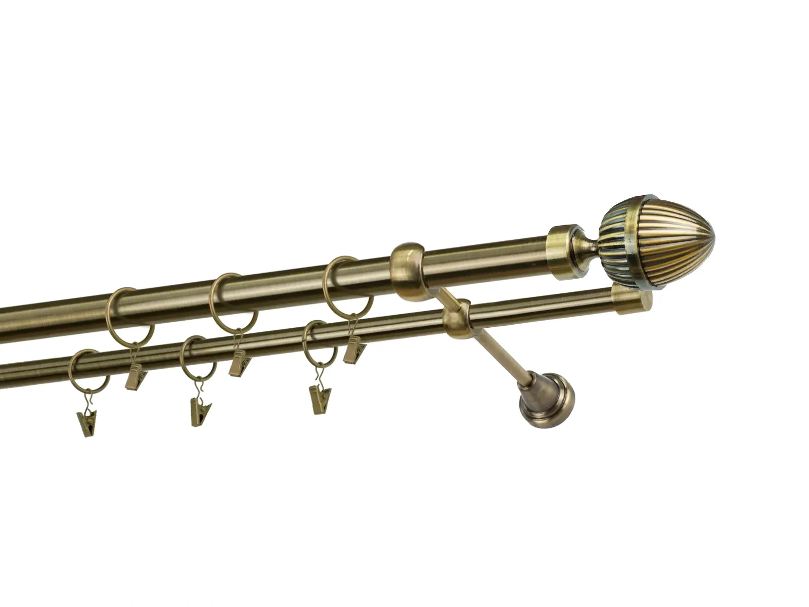 Kétsoros 25x16mm karnis - ODEON - antik