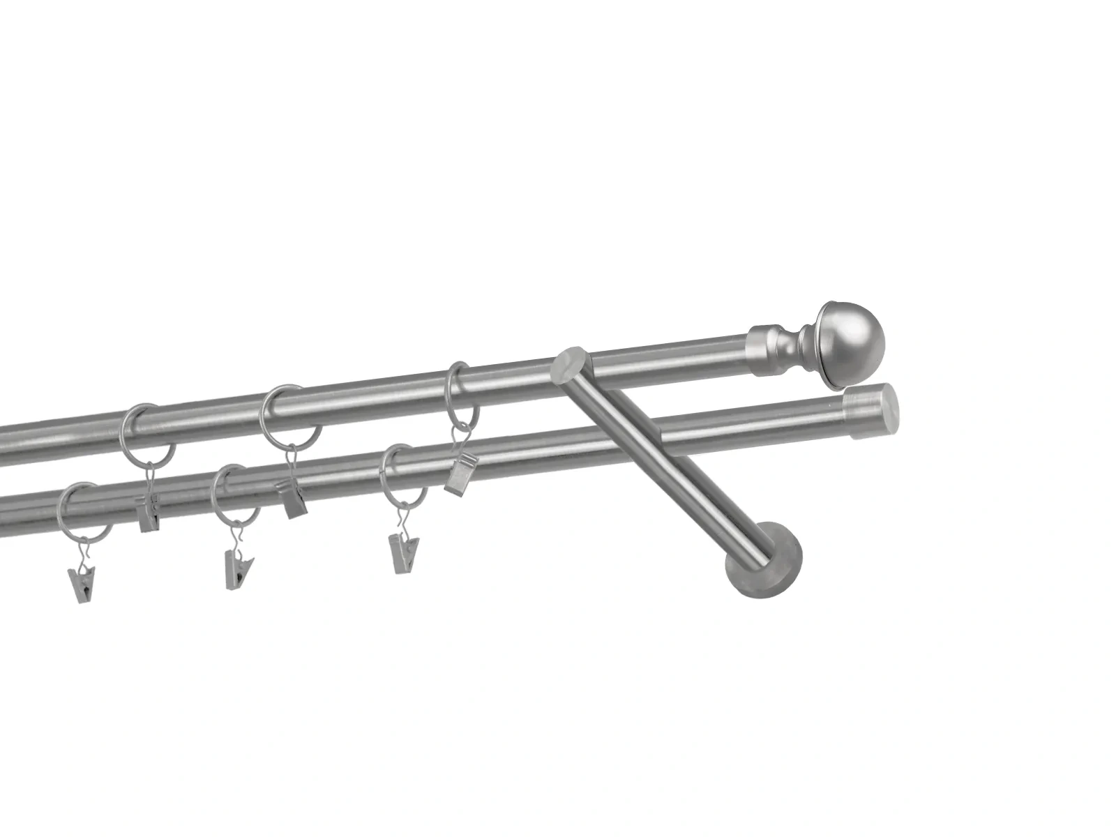 Kétsoros 19x19mm karnis - BOSTON - satin