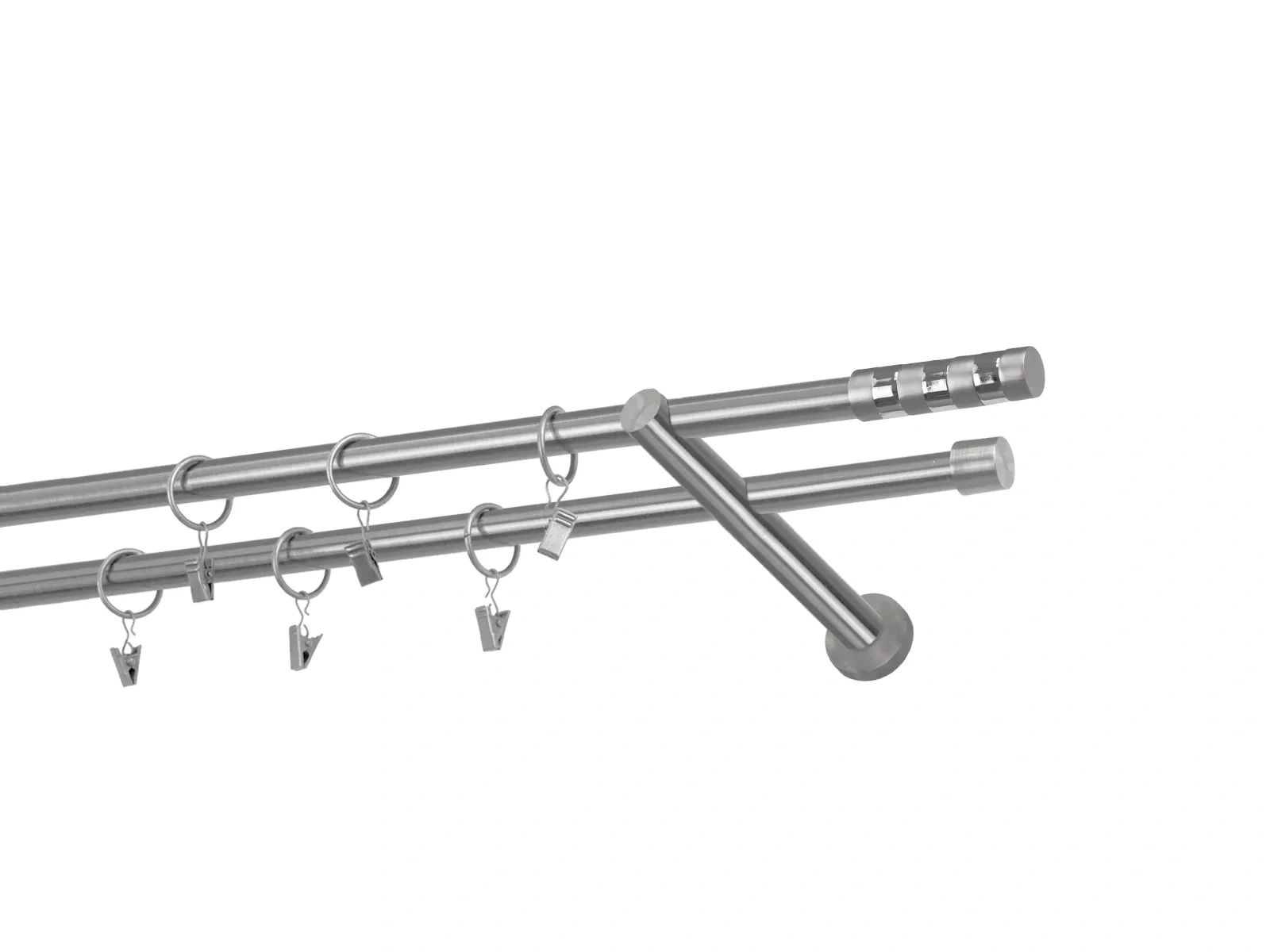 Kétsoros 16x16mm karnis - SIGMA - satin