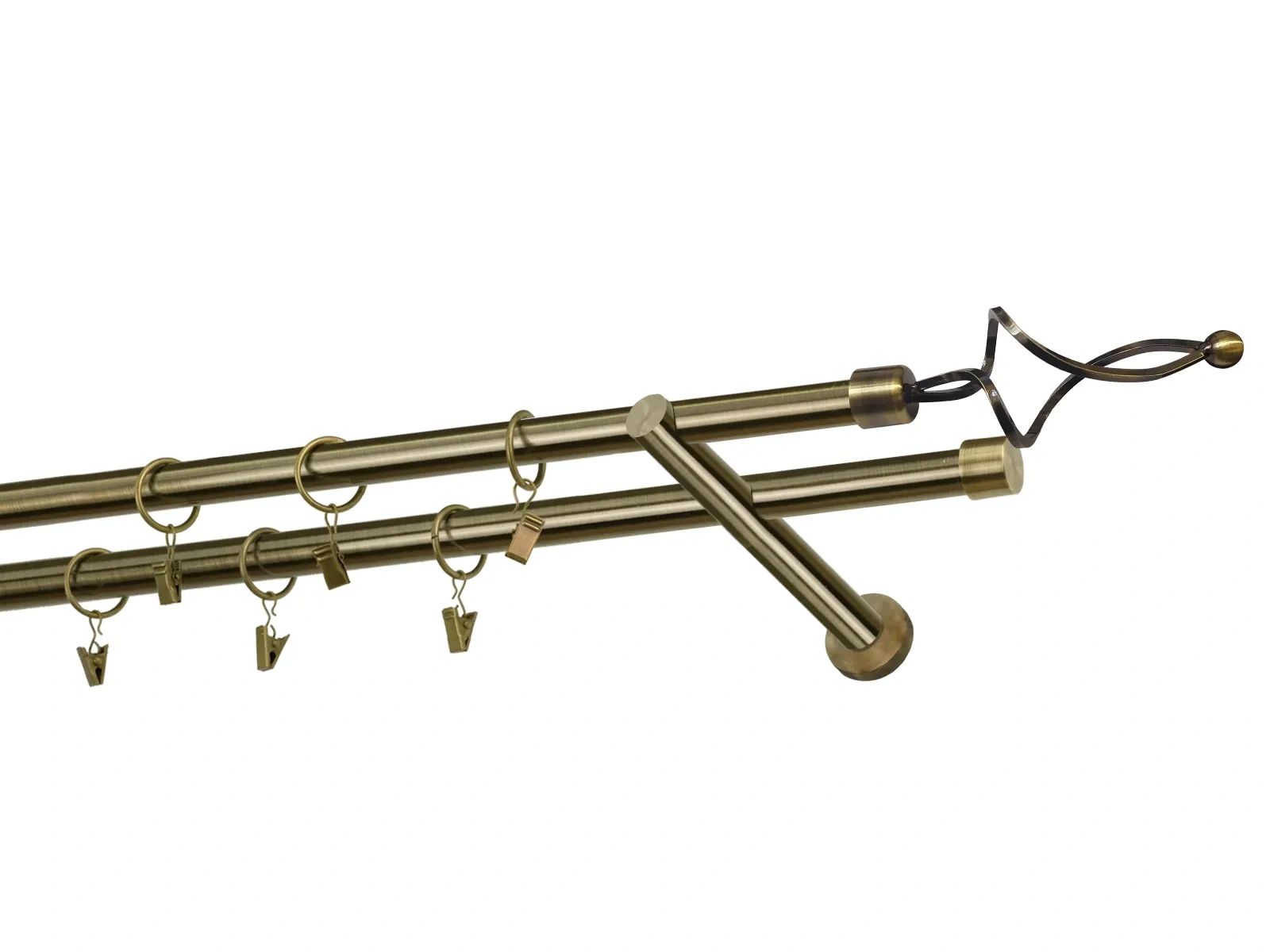 Kétsoros 19x19mm karnis - FALIST - antik