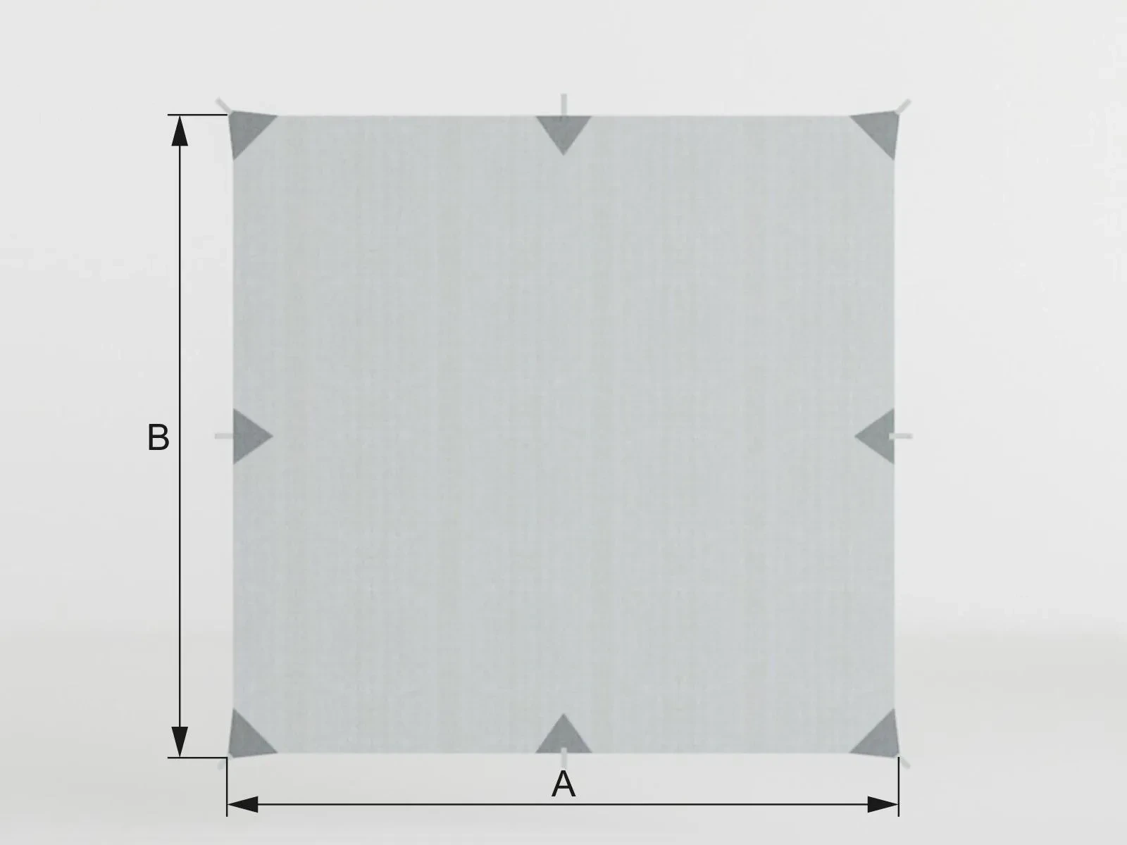 Árnyékoló ponyva alsó kapoccsal
