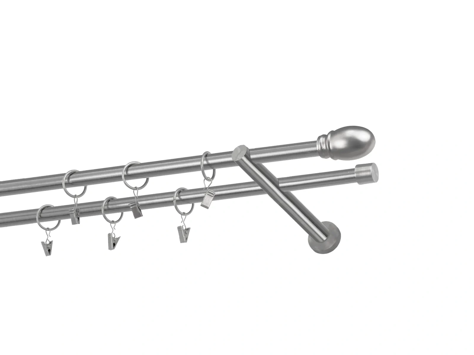 Kétsoros 16x16mm karnis - BELUNO - satin