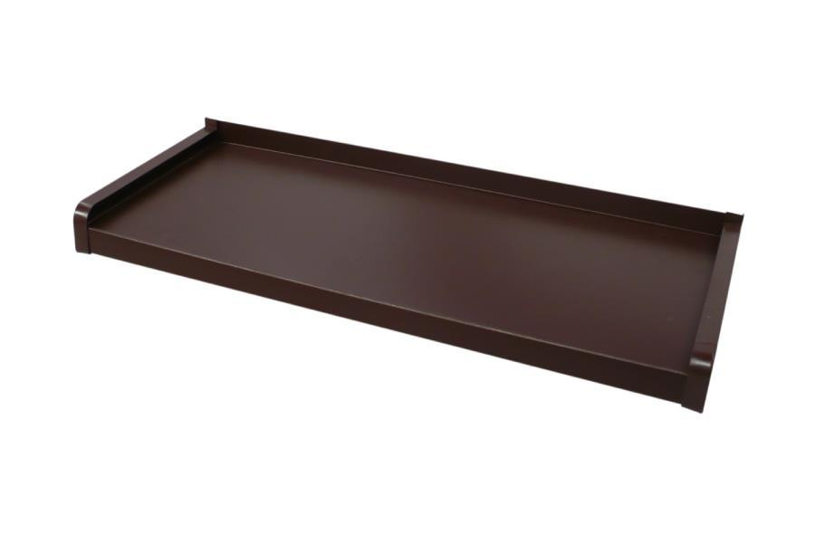 Külső alumínium hajlított ablakpárkány - RAL 8019 sötétbarna