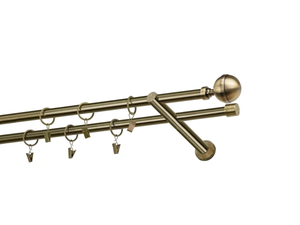 Kétsoros 16x16mm karnis - KALISTO - antik