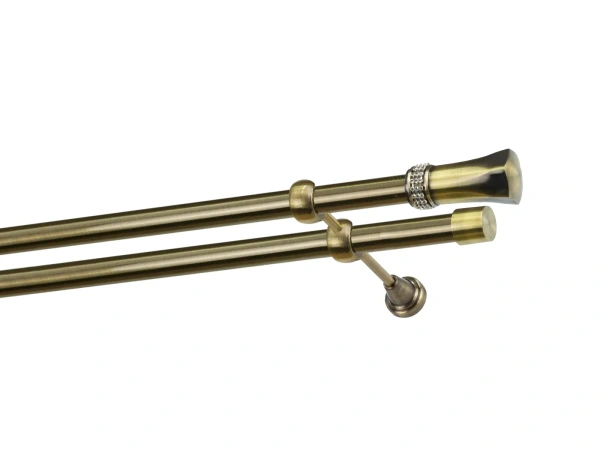 Kétsoros 25x25mm karnis - PLUTON CRYSTAL - antik 1