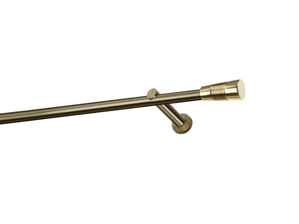 Egysoros 19mm-es függönykarnis - belső sínes rúd - VOLEO - antik 1
