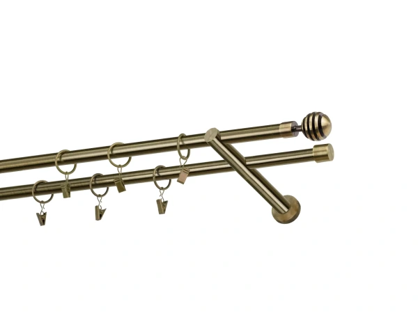 Kétsoros 16x16mm karnis - VERONA - antik