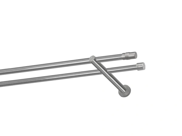 Kétsoros 16x16mm karnis - CYLINDER - satin 1