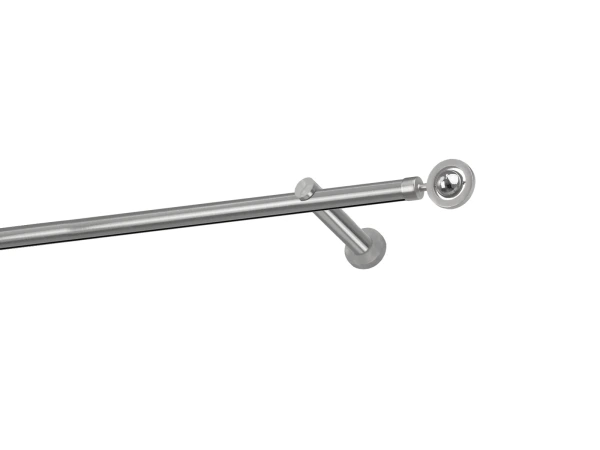 Egysoros 19mm-es függönykarnis - belső sínes rúd - JUPITER - satin 1
