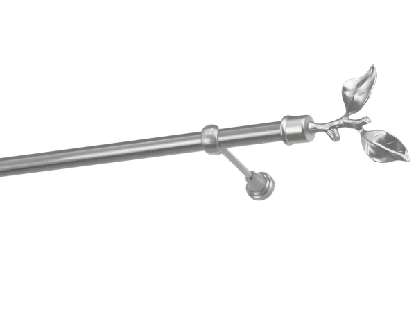 Egysoros 25mm karnis - RÓZSA LEVÉL - satin 1