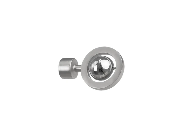 Egysoros 19mm-es függönykarnis - belső sínes rúd - JUPITER - satin 2