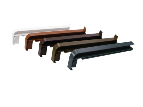 Külső alumínium hajlított ablakpárkány - RAL 9006 szürke 2