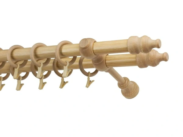 Kétsoros 28x28mm-es fa karnis - FENYŐ