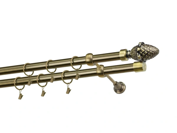 Kétsoros 25x25mm karnis - MAKK - antik