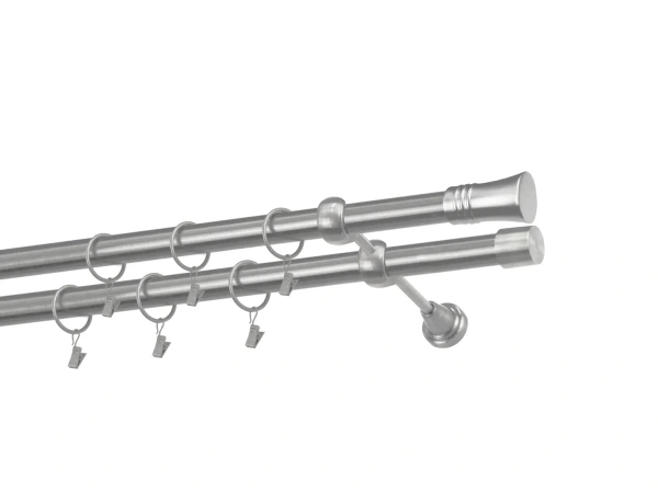 Kétsoros 25x25mm karnis - CAPRI - satin