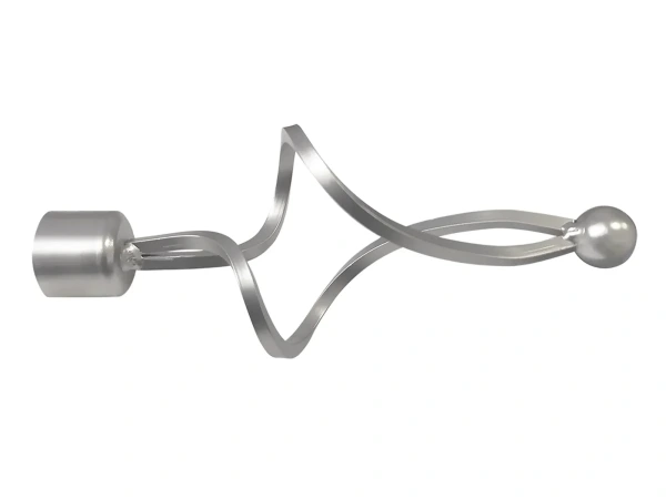 Kétsoros 19x19mm-es függönykarnis - belső sínes rúd - FALIST - satin 2