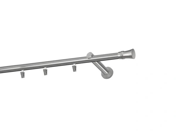 Egysoros 19mm-es függönykarnis - belső sínes rúd - CAPRI - satin