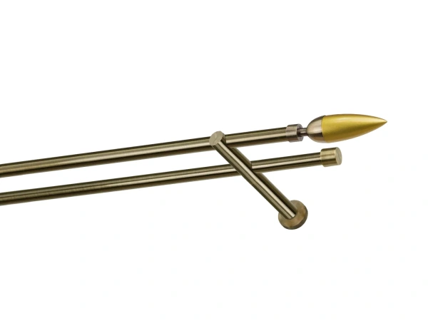 Kétsoros 16x16mm karnis - LINEA - antik 1