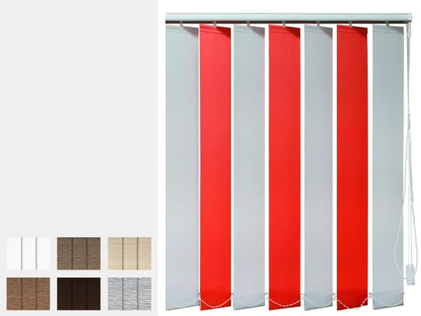 Kétszínű szalagfüggöny - ARUBA szövet