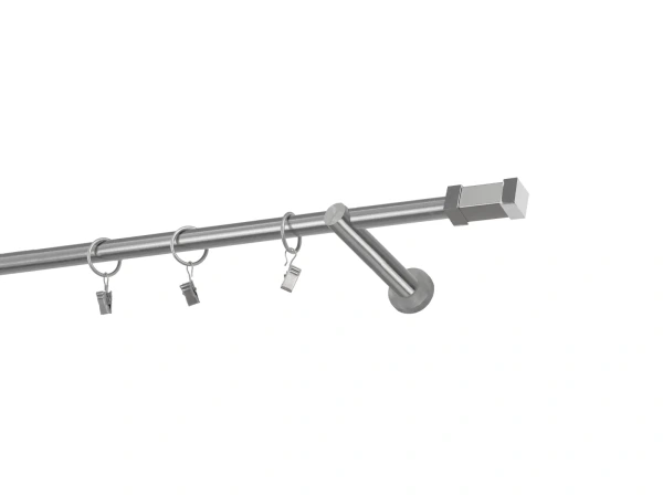 Egysoros 16mm karnis - QUADRO - satin