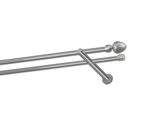 Kétsoros 16x16mm karnis - ODEON - satin 1