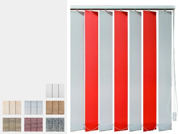 Kétszínű szalagfüggöny - BORNEÓ szövet