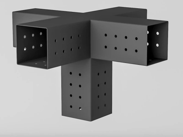 Ötcsomós oszloptartó (középen 2 oldalsó keresztrúddal) 1