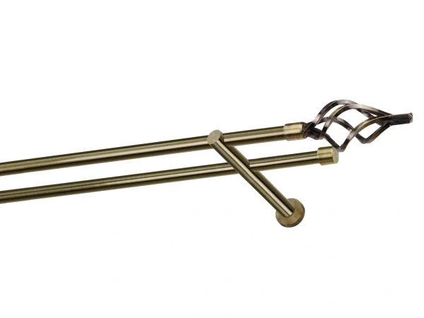 Kétsoros 16x16mm karnis - AZUR GOLYÓ - antik 1