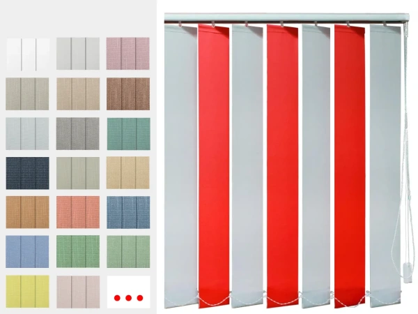 Kétszínű szalagfüggöny - ITAKA szövet