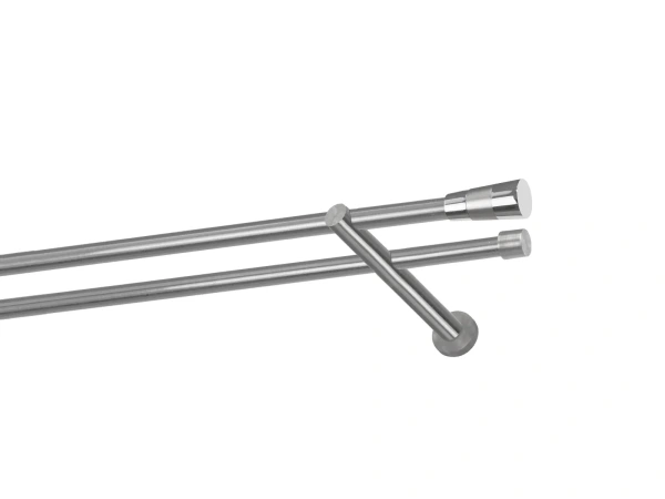 Kétsoros 16x16mm karnis - VOLEO - satin 1