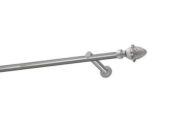 Egysoros 19mm-es függönykarnis - belső sínes rúd - MAKK - satin 1