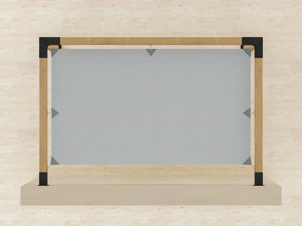 VEGAS Pergola - falhoz rögzített - 1 szakaszos 1