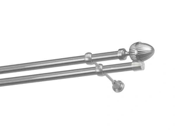 Kétsoros 25x25mm karnis - ODEON - satin 1