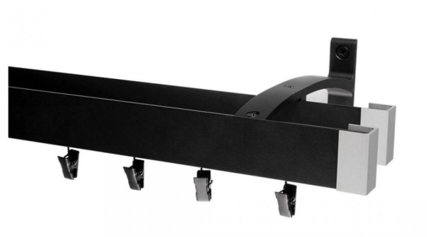 Kétsínes oldalfali MODERN karnis - FEKETE árnyalat