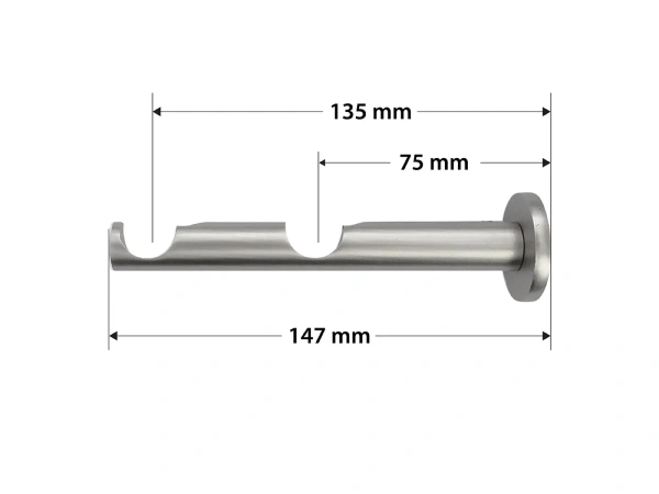 Kétsoros 19x19mm karnis - TRAPEZIUM - satin 3