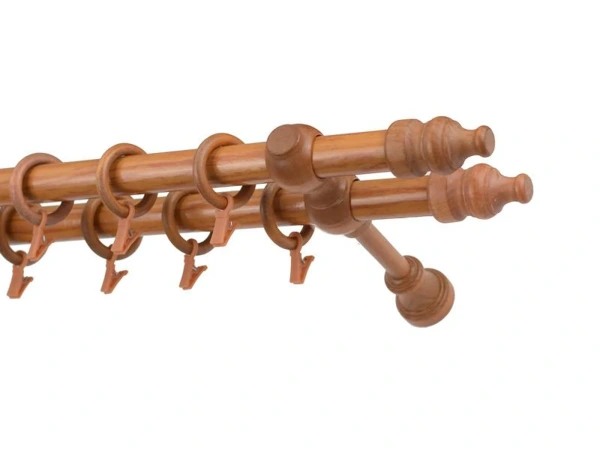 Kétsoros 28x28mm-es fa karnis - ÉGERFA