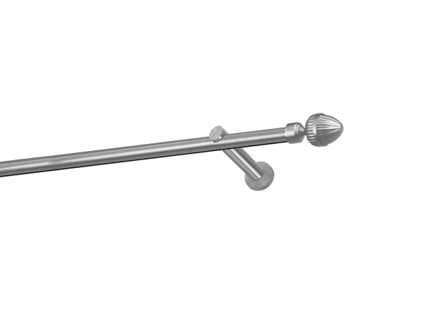 Egysoros 19mm-es függönykarnis - belső sínes rúd - ODEON - satin 1