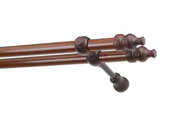 Kétsoros 28x28mm-es fa karnis - DIÓ 1