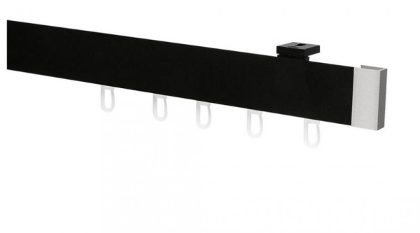 Egysínes mennyezeti MODERN karnis - FEKETE árnyalat