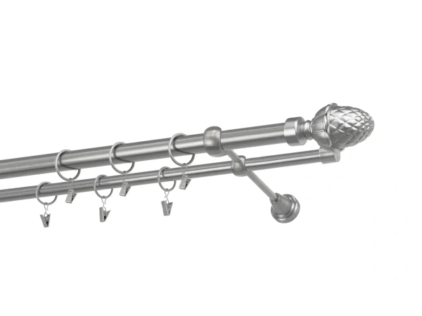 Kétsoros 25x16mm karnis - MAKK - satin