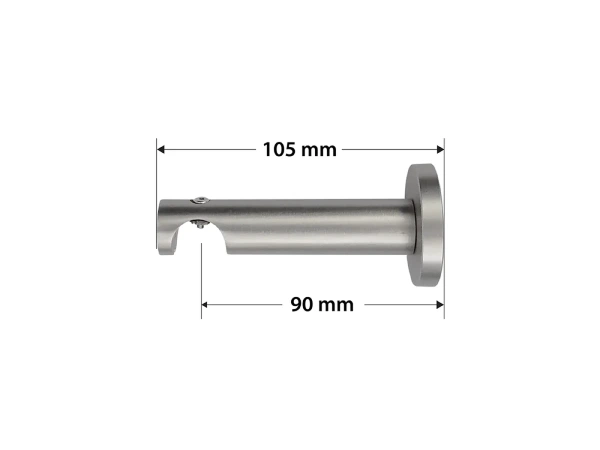 Egysoros 19mm-es függönykarnis - belső sínes rúd - PULLO - satin 3